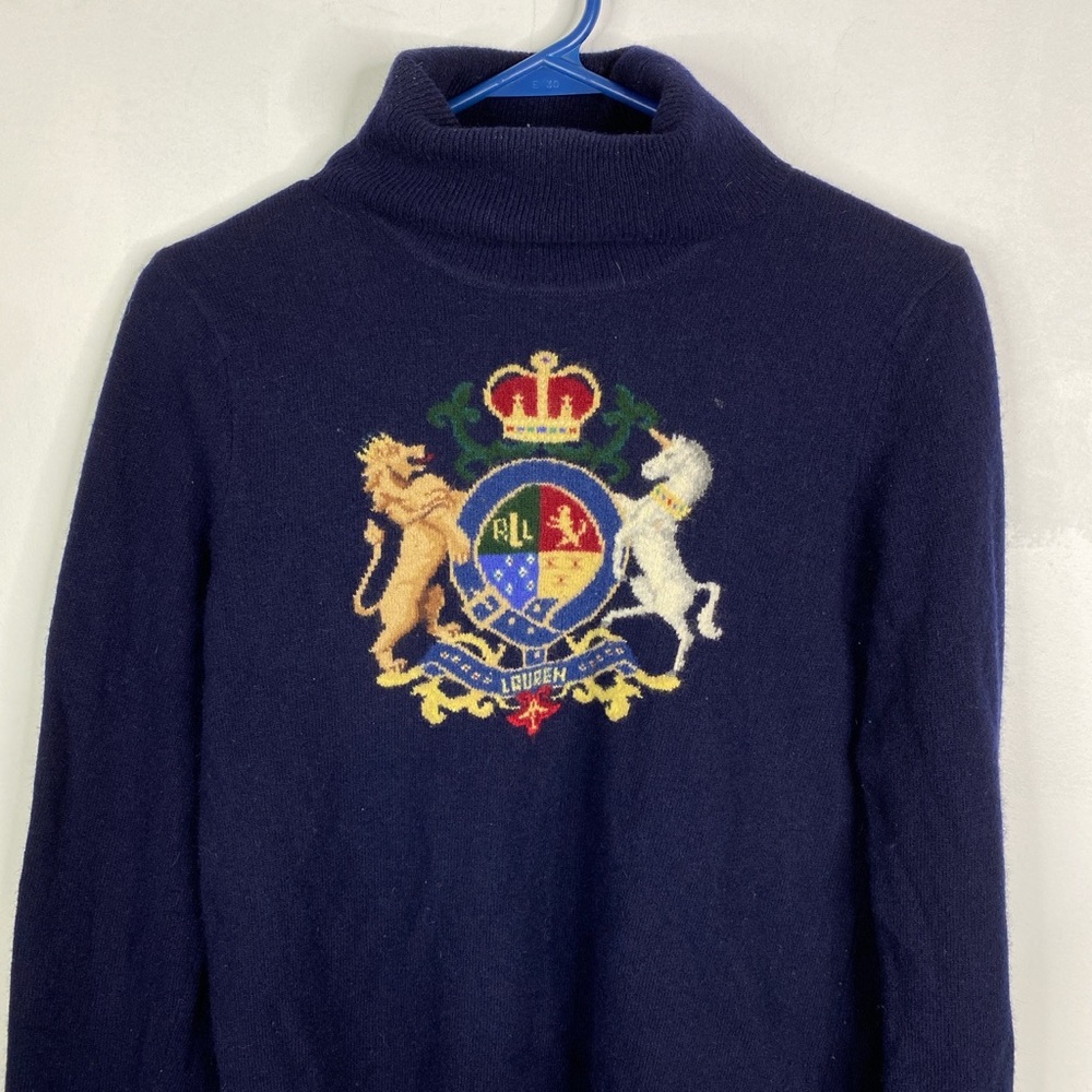Vintage Ralph Lauren Crown Crest Turtleneck